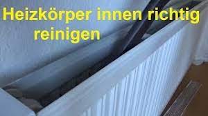 Ihre oberfläche ist viel größer (erkennbar an den vielen metallstegen im inneren) als die alter. Heizkorper Reinigen Heizung Innen Reinigen Sauber Machen Heizkorperreinigung Innen Youtube