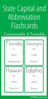 State Capital And Abbreviation Flashcards Flashcards State Abbreviations State Capitals