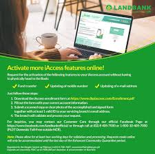Information about landbank inactive/dormant account? Land Bank Of The Philippines No Need To Go To Your Nearest Landbank Branch To Activate These Iaccess Features Staysafeathome And Get More Out Of Your Landbank Iaccess Account By Following