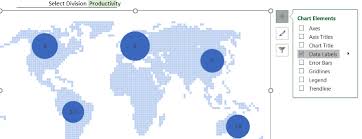 simple excel dynamic map chart with drop down