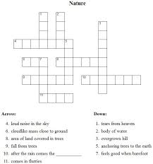 Crosswords are fun & versatile. Kidprintables Com Crossword Puzzle Nature Nature Kids Word Puzzles Nature Words