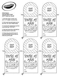 Printable candy hearts valentine's day coloring page! Valentine Printable Tags For School Glue Crayola Com