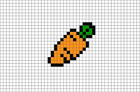 Carrot Pixel Art Pixel Art Pattern Pixel Art Perler Bead Art