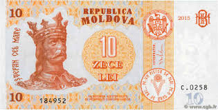 The franc is the currency used in french polynesia, wallis & futuna and new caledonia. 10 Lei Moldova 2015 P 22 B80 0192 Banknotes