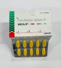 Medlip 160Mg Fenofibrate Tablets at ₹ 200/strip | Nagpur | ID: 2858955277362