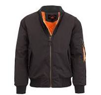 12 Pack Men's Heavyweight Bomber Flight Jacket - Black