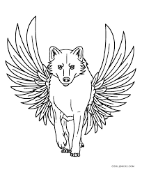 Winged wolf easy wings art wolf sketch wolf drawing. Free Printable Wolf Coloring Pages For Kids