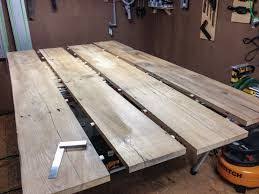 Table Top Made From Scaffolding Boards Scaffolding Wood Scaffold Boards Diy Table Top