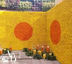 Trending All Floral Wall Decor We Spotted At Weddings In 2020 Indian Wedding Decorations Wedding Design Decoration Diy Wedding Backdrop