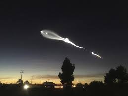 It's the first time since the retirement of the shuttles nine years ago that an american crew has made the journey from us territory. Spacex Rocket Launch Lights Up The California Sky Freaks Out Some Residents The Two Way Npr