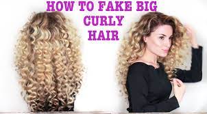 How To Fake Big Naturally Curly Hair With Subs Curly Hair Styles Naturally Curly Hair Styles Big Curly Hair Tutorial