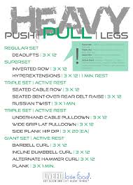 push pull legs weight workout