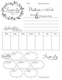 Create the perfect family meeting agenda for your family. Family Council Agenda My Own Creation Prayer For Family Family Organizer Family Counseling