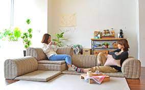 スキップソファミニ skip sofa こたつや和室にも使えるフロアソファ ソファ通販 ｈａｒｅｍ フロアソファ ソファ ローソファ