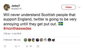 The best memes from instagram, facebook, vine, and twitter about london england. England Vs Sweden Scots Backing Swedes In Hilarious Meme War Daily Star