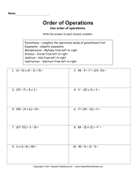 Order Of Operations Homework Answers Liveperson Homework Help