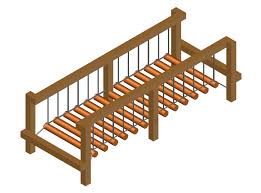 This video is all about the how to draw a very simple scenery with bridge for beginners | step by step. 3d Wooden Garden Bamboo Bridge Top View Design Cad Drawing Details Dwg File Cadbull