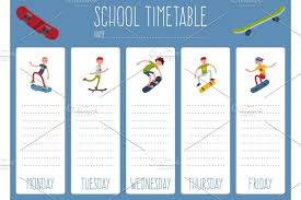 Template School Timetable For School Timetable School Themes School