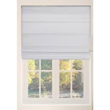 Take your fabric glue and squeeze a good amount of glue along the width of the operating bar of the blinds. Roman Shades Shades The Home Depot