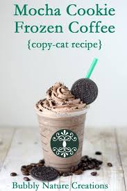 Mocha Cookie Frozen Coffee Sprinkle Some Fun Recipe Copycat Starbucks Recipes Mocha Cookies Starbucks Recipes