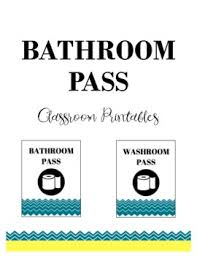 Example of a master bathroom that connects the bedroom to a large walk in closet/dressing area at the end. Restroom Passes Printable Worksheets Teachers Pay Teachers