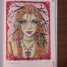 5 markers, 4 pencils. Christine Aldridge from Flowers and Whimsy. I colored  everything with Spectrum Noir and Prismacolor markers then scribbled some  Polychromos