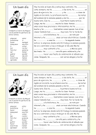 Me Encanta Escribir En Espanol Un Buen Dia El Preterito Perfecto Preterito Perfecto Ejercicios De Espanol Espanol De Escuela Primaria