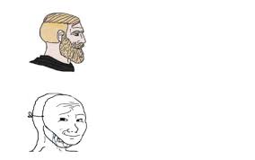 Maybe you would like to learn more about one of these? Chad Vs Crying Soyjak Blank Template Imgflip
