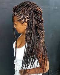 21 Protective Styles For Natural Hair Braids In 2020 Box Braids Hairstyles For Black Women Natural Hair Braids Natural Hair Styles