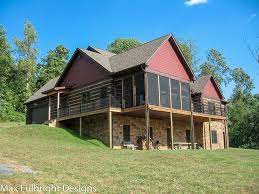 Browse walkout basement ranch, split level, lake house & more designs! Craftsman Style Lake House Plan With Walkout Basement Lake House Plans Craftsman House Plans Courtyard House Plans