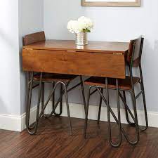 North Oaks Henry Drop Leaf Table With Hairpin Legs Bellacor Dining Table Small Space Small Dining Table Dining Table In Kitchen