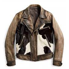 Mens Real Cowhide Aviator Leather Biker Jacket Leather Jacket Leather Jacket Men Fur Leather Jacket