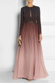 Antique Rose Degrade Silk Georgette Gown Elie Saab Fashion Dresses Fashion Hijabi Fashion