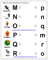 I like to start with small groups of about five upper/lower case letters and gradually add more letters . Alphabets Match Uppercase To Lowercase Letters