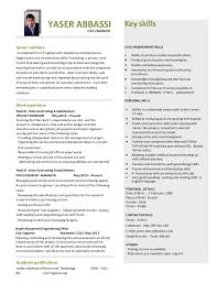 Civil engineering technician resume sample. Yaser Abassi Civil Engineer Resume
