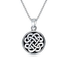 Personalized Engravable Celtic Knot Irish Friendship Round Circle In 2021 Celtic Necklace Pendants Mens Celtic Cross Necklace Luck Necklaces