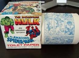 Andy Oliver💙 on Twitter: "Marvel's greatest experimental comic ever! The  Spider-Man and Hulk comic strip toilet paper from around 40 years ago. My  brother was given a roll of this by someone