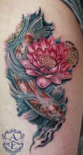 Lotus Flower With Koi Fish Tattoo By Seanspoison On Deviantart Flower Tattoo Meanings Koi Fish Tattoo Meaning Koi Fish Tattoo
