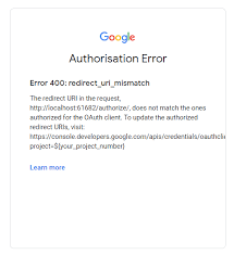 The error message sounds a bit cryptic, but it's explaining that the json response the actions on google platform received from your the simulator prints the error message in the errors tab. Error 400 Redirect Uri Mismatch When Distributing Android App Microsoft Q A