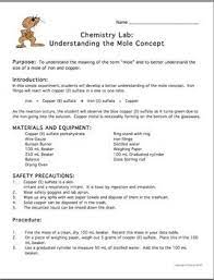 Chemistry Lab Understanding The Mole Concept Mole Concept Chemistry Labs Chemistry
