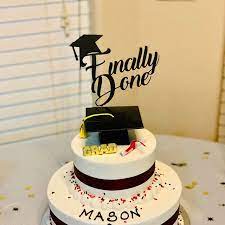 Graduation Party Graduation Cake Topper Grad Graduation Etsy In 2021 Graduation Party Cake Graduation Desserts Graduation Cakes