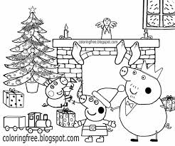 This selection of completely free peppa pig coloring pages is a great choice for little children. Free Coloring Pages Printable Pictures To Color Kids Drawing Ideas Christmas Peppa Pig Coloring Pages Winter Easy Printable Cartoons