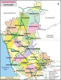 Karnataka Map Karnataka State Map Map State Map India Facts