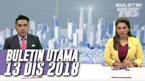 Catch our tv3malaysia news opening for every news hour in the. Buletin Utama 2018 Khamis 13 Disember Youtube