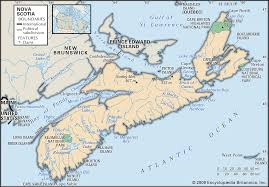 Nova Scotia History Map Points Of Interest Facts