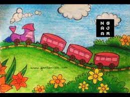 Berikut ini adalah gambar kereta api terbaru yang dapat anda. Mewarnai Kereta Anak Tk Dan Pemandangan Youtube
