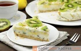 Von den dutzenden von beeren, die traditionell in der russischen küche geliebt und verwendet werden, ist die blaubeere diejenige, die definitiv den höchsten stellenwert hat. Kuchen Mit Kiwi Und Banane Suss Duftig Und Frisch Rezepte Huttenkase Keks Joghurt Fauler Kuchen Mit Kiwi Und Bananen