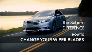 The Subaru Difference How To Change Your Wiper Blades Pinch Tab Button