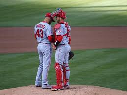 1of8oakland athletics starting pitcher chris bassitt falls to the ground after getting hit in the head. Athletics Chris Bassitt Fires 2 Hitter Against Angels Reuters