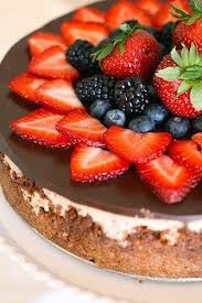 Cake With Fruits For Decoration Desserts Sweet Recipes Strawberry Cheesecake